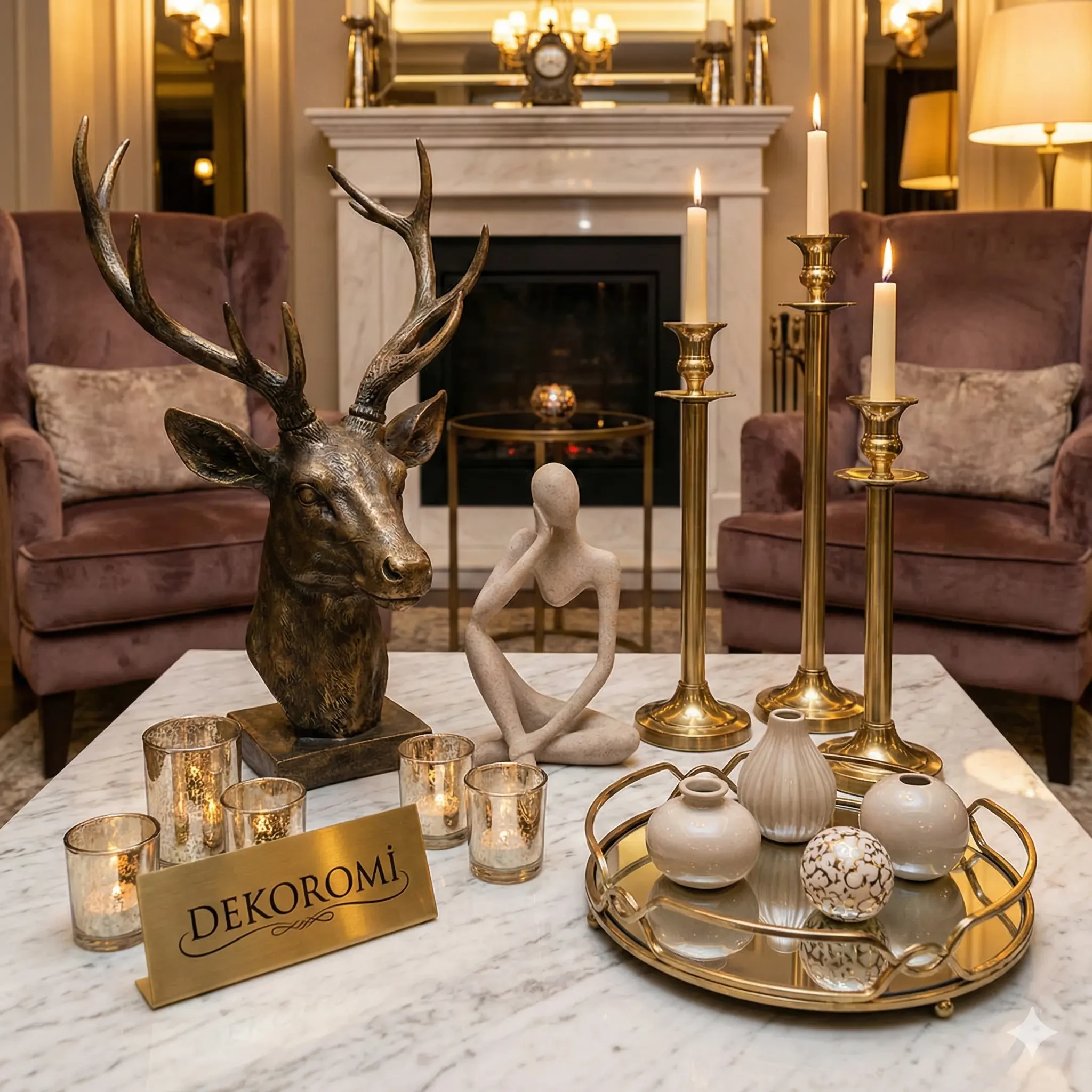 Otellere Özel İç Dekorasyon Ürünleri ve Dekoratif Biblo, Heykel ve Objeler